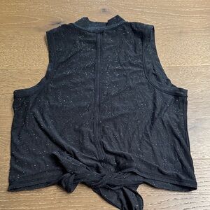 Luluemon Black Sleeveless Top with Tie Back size XS